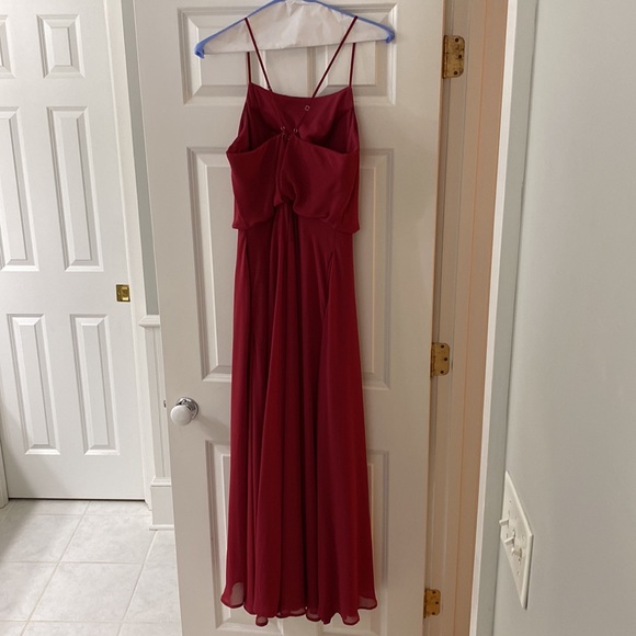 Kennedy Blue Bridesmaids Dress || Style, Fatima in Color, Claret - Picture 5 of 9
